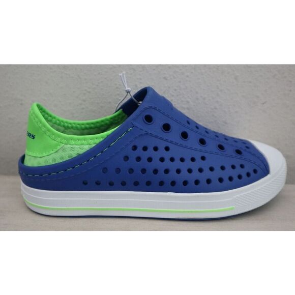 Foamies x Skechers Kids Sz 1 Blue/Green Guzman Steps Aqua Surge Water Shoes SIB - Picture 8 of 11